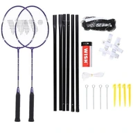 SET BADMINTONOVÝCH RAKETY + SIEŤ + ČIARY 4466 WISH