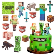 Vytlačiť Oblátková torta MINECRAFT 15 kusov + nápis na plaketu ZDARMA