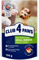 CLUB 4 PAWS mokré krmivo pre psov - kura 24x100g