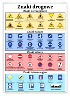 Veľký plagát na zavesenie dopravných značiek 50x70