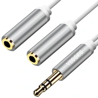 MINI JACK 3,5 MM SPLITTER VEGGIEG AUX SLÚCHADLÁ