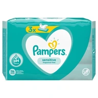 Pampers Sensitive vlhčené obrúsky 3x52 ks