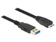 Delock kábel USB 3.0 0,5m micro AM-BM čierny