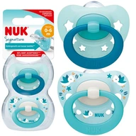 NUK SIGNATURE SILIKÓNOVÝ cumlík 0-6M + ukľudňujúce ANATOMICKÉ PUZDRO