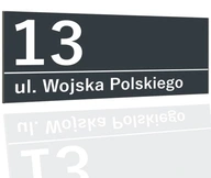 ADRESA Tabuľka ANTRACITOVÁ 45x20 ulica Číslo domu