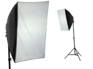 SOFTBOX Studio Set 60x60cm LAMPA Statív 220cm