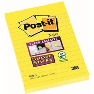 3M bloky POST-IT 660-S 102x152mm žltá 75k linka