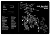 Čistiaca podložka na zbrane SIG SAUER P220