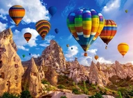 PUZZLE 2000 POHĽAD NA KRAJINU FAREBNÉ BALÓNY CAPADOCIA Türkiye MOUNTAINS 9+ KOLEČKO