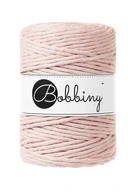 Bobbiny Macrame šnúra 5mm 100m pastelovo ružová