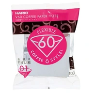 HARIO V60 papierové filtre 01 100 ks biele