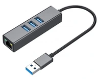 SIEŤOVÁ HUBOVÁ KARTA USB 3.0 LAN RJ45 GIGABIT 1 GB/S