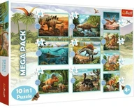 Puzzle 10v1 Spoznajte všetkých dinosaurov TREFL