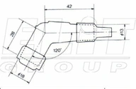 Kryt zapaľovacej sviečky, uhol: 120°, krátky, závit