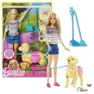 Barbie prechádzka s čistým psom DWJ68