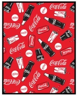 COCA-COLA DEKA FLEECE DEKA veľmi MÄKKÁ červená 120x150cm R049F