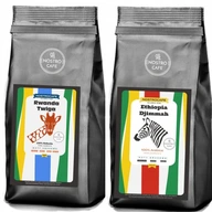 Kávové zrná 2KG ETHIOPIA DIJMMAH, Rwanda Twiga