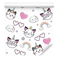 Tapeta pre dievčatá CATS Hearts Fairy Tale Rainbow