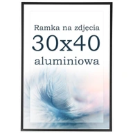 Rám 30x40 hliníkové čierne fotorámiky