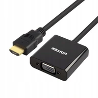 HDMI bez adaptéra VGA + audio Unitek