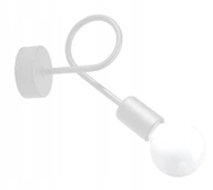 Nástenné svietidlo ROCCO, biele LED svietidlo E27, detské svietidlo