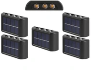 5x Kinkiet Solarny LED Ozdobny +Czujnik Zmierzchu