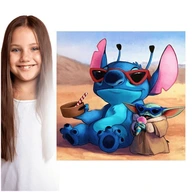 Diamantový obraz STICH Diamantové vyšívanie disney mozaikové pečivo diamantové umenie