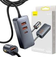 NABÍJAČKA DO AUTOBA Baseus CCBT-B0G 3xUSB-A 1xUSB-C 4x30W QC 3.0 4.0+ PD