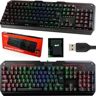 PODSVETNUTÁ MECHANICKÁ KLÁVESNICA RGB USB MODECOM VOLCANO HAMMER BROWN