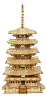 ROBOTIME DREVENÝ MODEL 3D PUZZLE ÁZIA VEŽA JAPONSKÁ PAGODA DIY 275 ks.