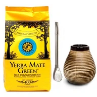 YERBA MATE GREEN FITNES - 400 g matero set