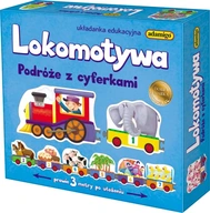 LOKOMOTÍVNA JAZDA S ČÍSLAMI - puzzle ADAMIGO