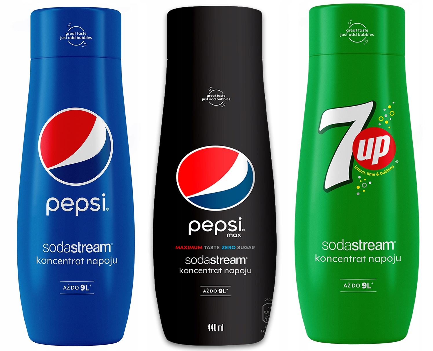 Sirupy sodastream pepsi 7up pepsi max 3 x 440 ml | KúpSiTo.sk - Tovar z ...