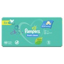 Pampers Fresh Clean vlhčené obrúsky 6x80 ks