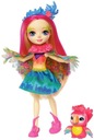 Súprava papagájov Mattel Enchantimals Peeki Parrot