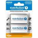 R20 veľkosť D Ni-MH Everactive D 10000 séria 9000 mAh batérie 2 ks.