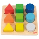 GEOMETRICKÉ MONTESSORI PUZZLE TVAROV FARBY