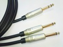 SHELLER stereo Jack 6,3S / 2xJack 6,3mono 2,5m