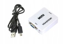 Konvertor VGA video adaptéra na HDMI audio miniJack