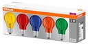 LED FILAMENT E27 žiarovka 2W MIX COLOR 5 ks OSRAM