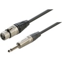 Kábel XLR mikrofónu samice - Jack 6,3 mm mono 3m