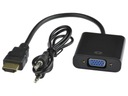 HDMI na VGA DSUB + audio adaptér