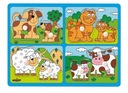 Hračky pre deti Drevené puzzle Veľké puzzle