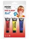 FACE farby, FACE paint 3x12ml, farby na telo