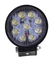 Okrúhla LED pracovná lampa 9 LED 12-24V 27W