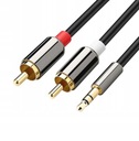 AUDIO KÁBEL MINI JACK 3,5 mm 2x RCA CHINCH AUX 1m