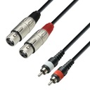 ADAM HALL K3TFC SIGNÁLNY KÁBEL 2x XLR - 2x RCA 1m