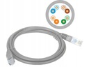 Patchcord U/UTP 6a Alantec Samec / Samec 1 m sivý