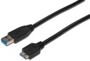 USB kábel 0,25m microUSB 3.1 pre externý disk