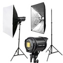 SADA LED LAMPY 600W SOFTBOX 60x90 BOWENS STOJÍK